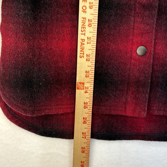 Smartwool Merino Wool Shacket Jacket Red Black Plaid Anchor Line Women’s Size XS - Picture 7 of 11